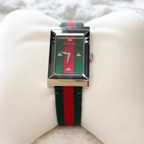 Gucci Accessories - GUCCI G-Frame Nylon Strap Watch 21x34mm